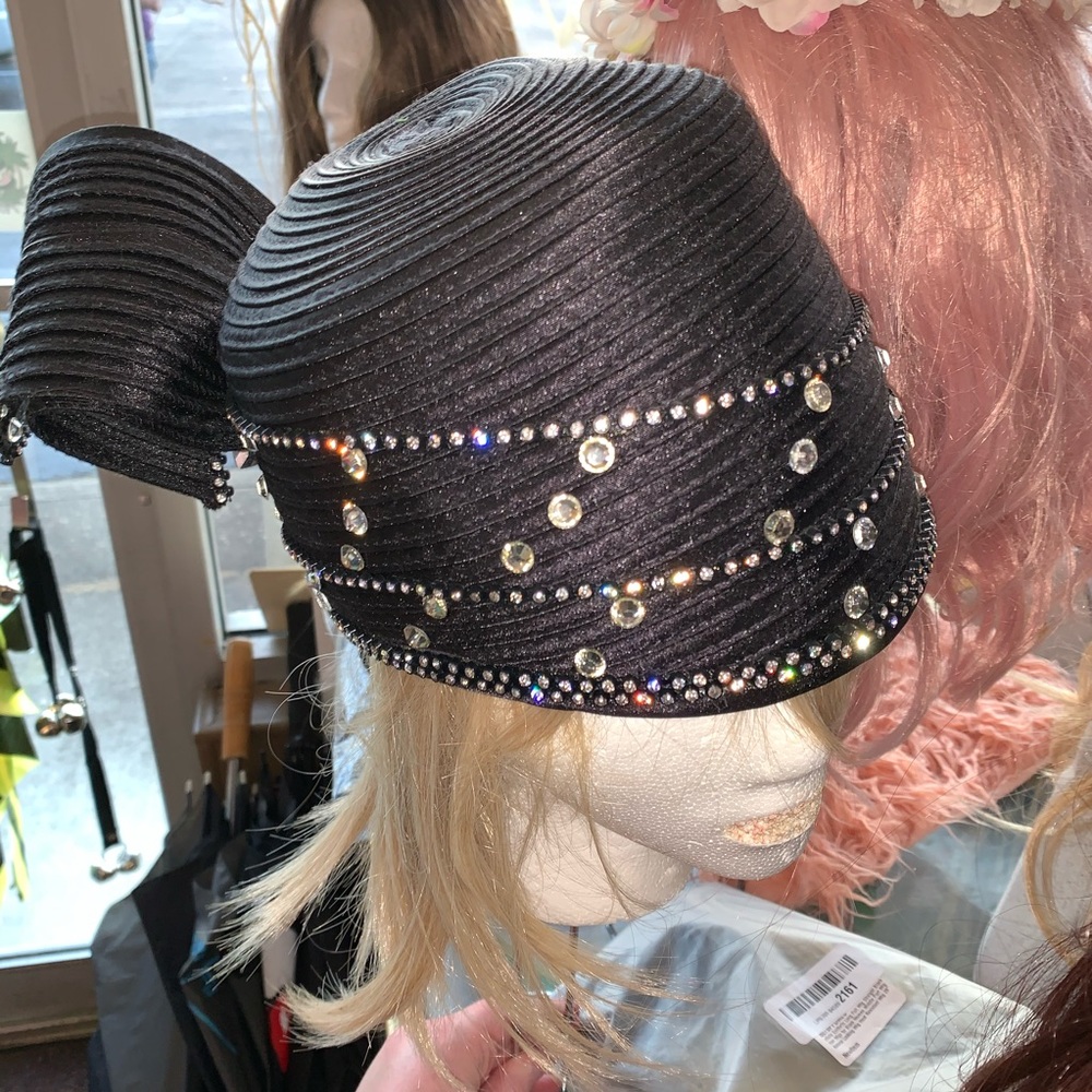 Black elegant hat